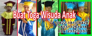 jasa pembuatan toga wisuda anak 