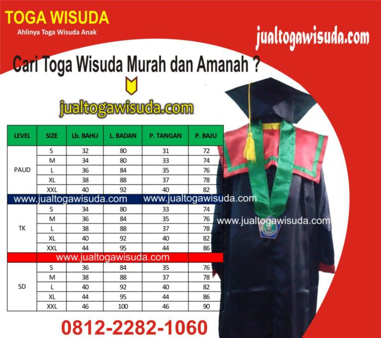 jual Toga wisuda terbaik