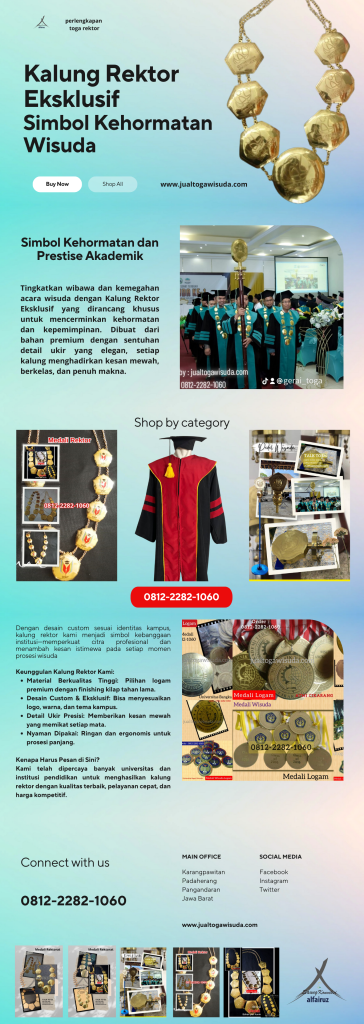 Jual perlengkapan toga wisuda rektor berkualitas di Jakarta