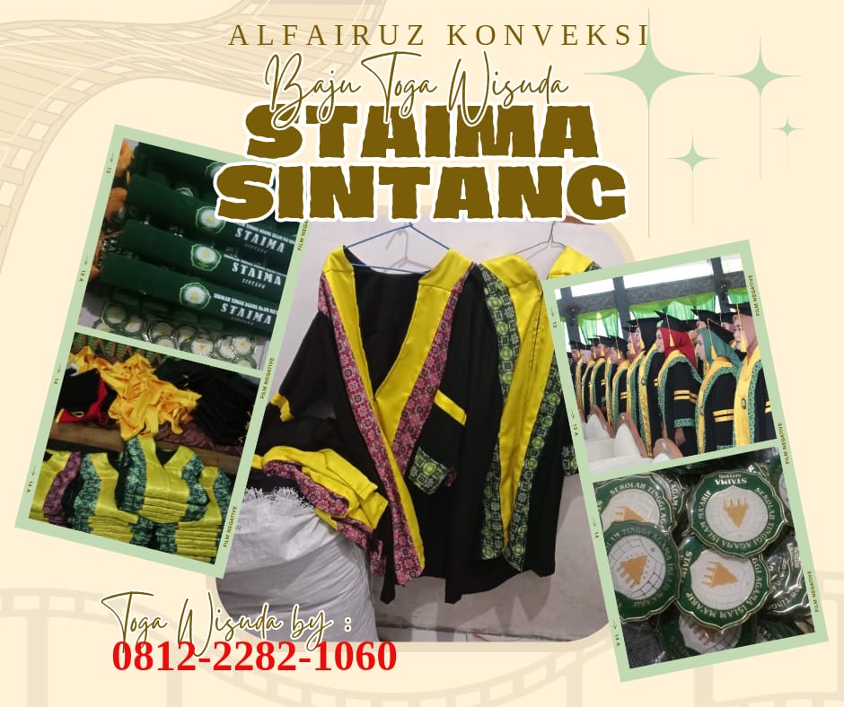 Pembuatan Toga Wisuda STAIMA Sintang Pembuatan Toga Wisuda STAIMA Sintang