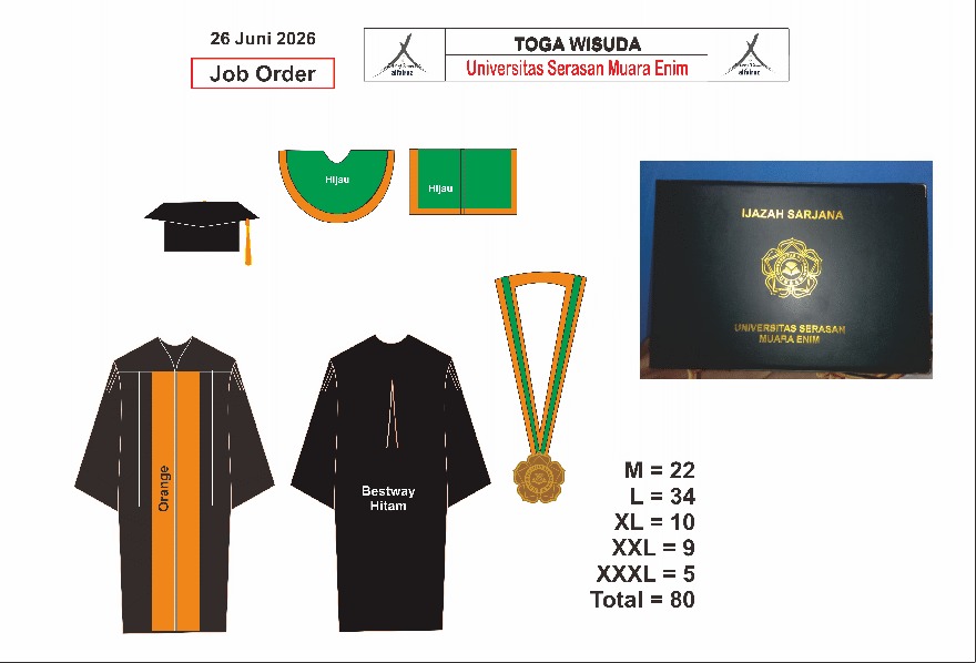 Tempat Pembuatan Toga Wisuda Kampus Muara Enim